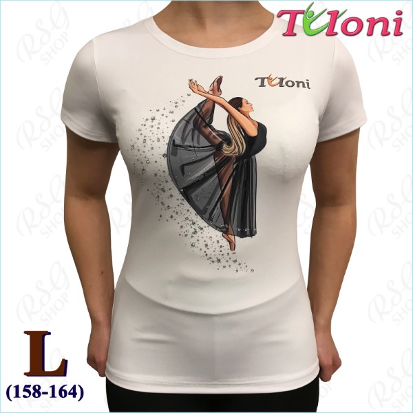T-Shirt Tuloni mod. Ballet Gr. L (158-164) col. White Art. TSH01-WL