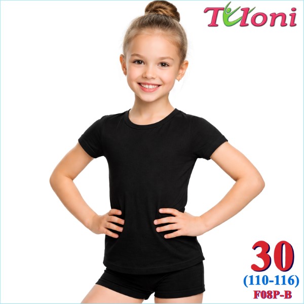 T-Shirt Tuloni mod. F-08 s. 30 (110-116) col. Black Art. F08P-B30