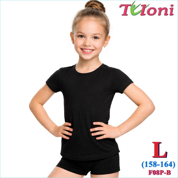 Футболка Tuloni mod. F-08 s. L (158-164) col. Black Art. F08P-BL