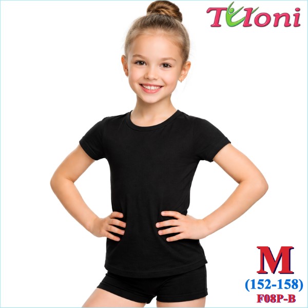 Футболка Tuloni mod. F-08 s. M (152-158) col. Black Art. F08P-BM
