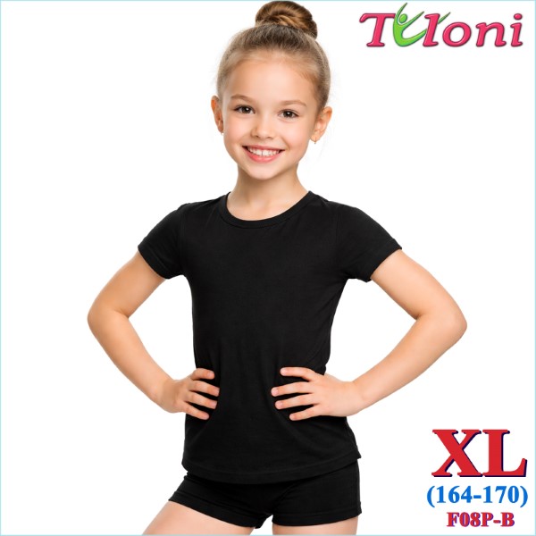 T-Shirt Tuloni mod. F-08 s. XL (164-170) col. Black Art. F08P-BXL