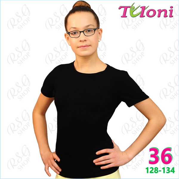 T-Shirt Tuloni FG-007 Gr. 36 (128-134) Black FG007C-B36