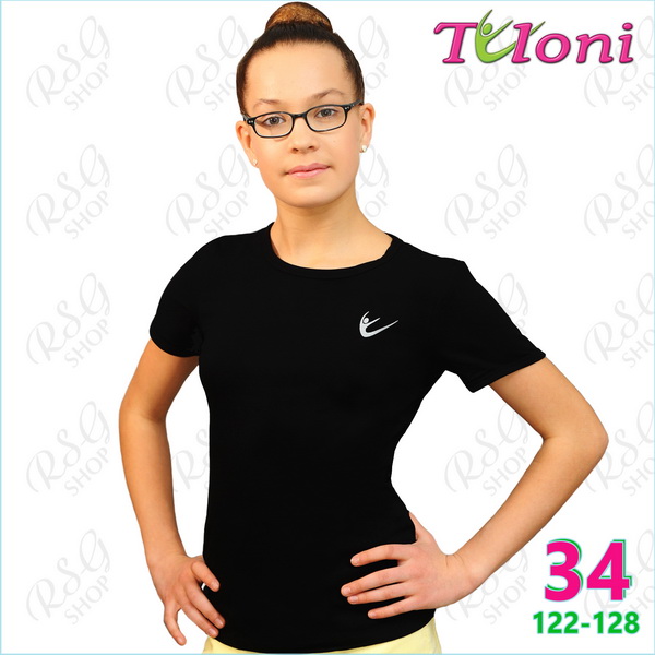 T-Shirt Tuloni FG-007 Gr. 34 (122-128) Black FG007LC-B34