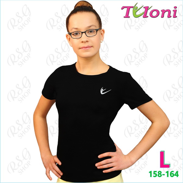 T-Shirt Tuloni FG-007 Gr. L (158-164) Black FG007LC-BL