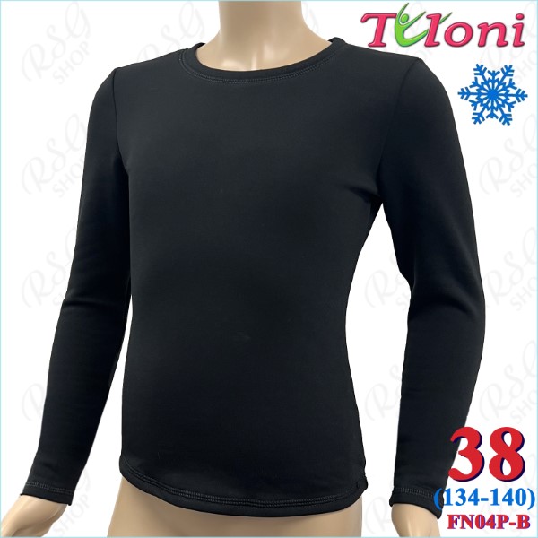 Langärmliges Shirt Tuloni mod. FN-04 Gr. 38 (134-140) col. Black FN04P-B38