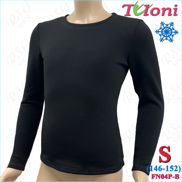 Langärmliges Shirt Tuloni mod. FN-04 Gr. S (146-152) col. Black FN04P-BS