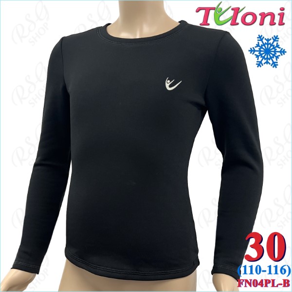 Langärmliges Shirt Tuloni FN-04 Logo Gr. 30 (110-116) col. Black FN04PL-B30