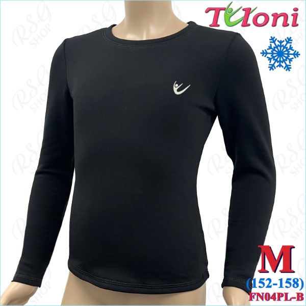 Langärmliges Shirt Tuloni FN-04 Logo Gr. M (152-158) col. Black FN04PL-BM