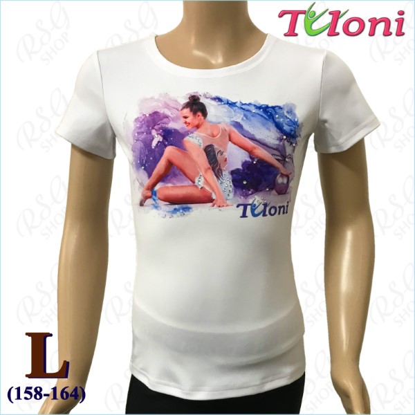 T-Shirt Tuloni mod. Nastya Gr. L (158-164) col. White Art. TSH06-WL