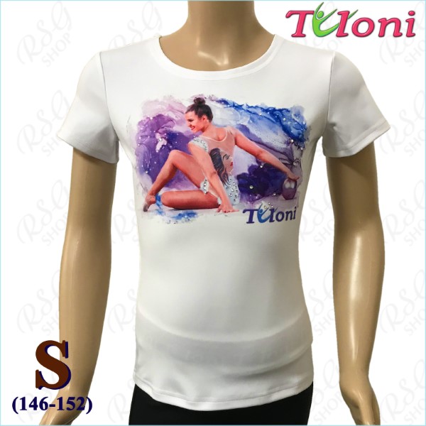 T-Shirt Tuloni mod. Nastya Gr. S (146-152) col. White Art. TSH06-WS