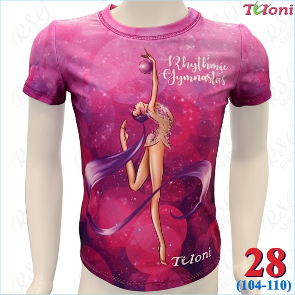 T-Shirt Tuloni mod. Ponytail Ball col. Purple Gr. 28 (104-110) TSH07-PP28