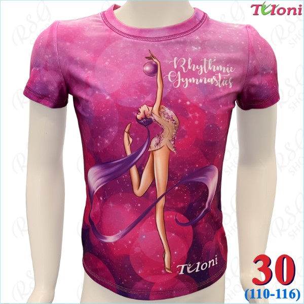 Футболка Tuloni mod. Ponytail Ball col. Purple s. 30 (110-116) TSH07-PP30