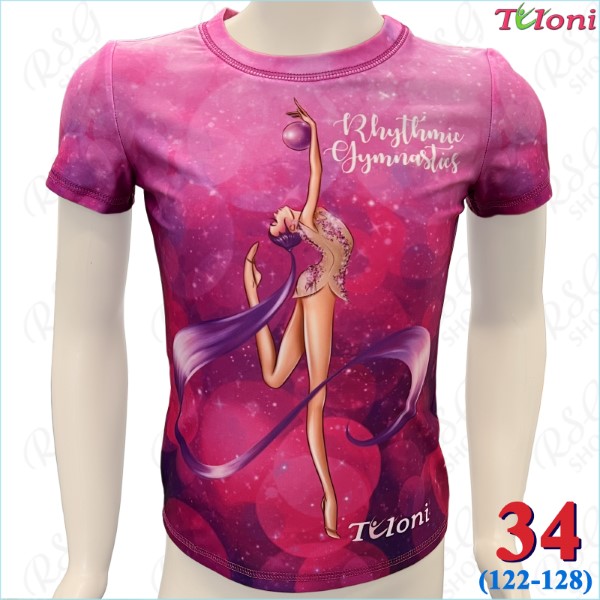 T-Shirt Tuloni mod. Ponytail Ball col. Purple s. 34 (122-128) TSH07-PP34