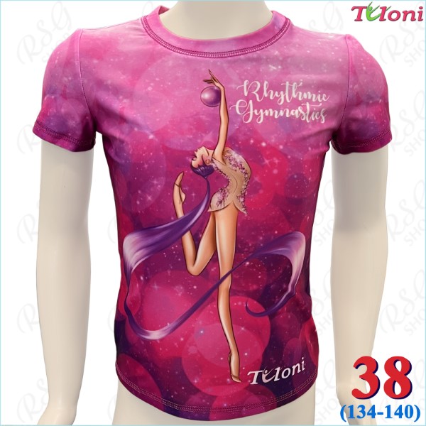 Футболка Tuloni mod. Ponytail Ball col. Purple s. 38 (134-140) Art. TSH07-PP38