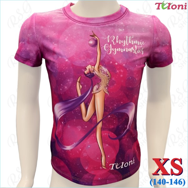 Футболка Tuloni mod. Ponytail Ball col. Purple s. XS (140-146) Art. TSH07-PP