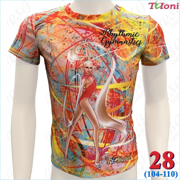 T-Shirt Tuloni mod. Ponytail Hoop col. Orange s. 28 (104-110) TSH10-O28