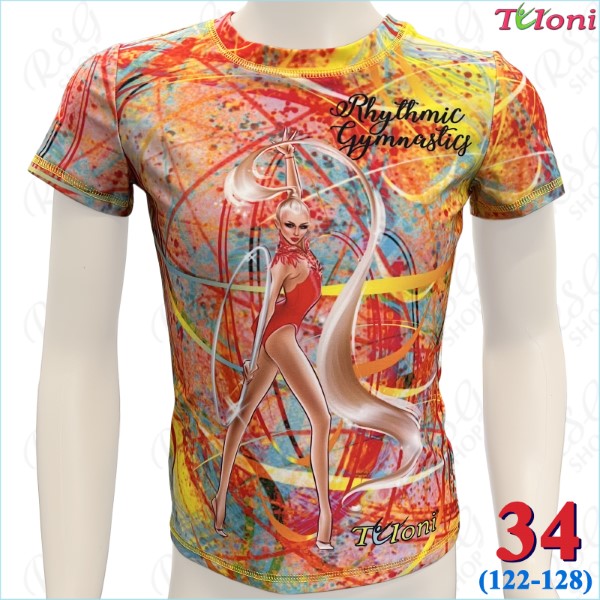 T-Shirt Tuloni mod. Ponytail Hoop col. Orange s. 34 (122-128) TSH10-O34