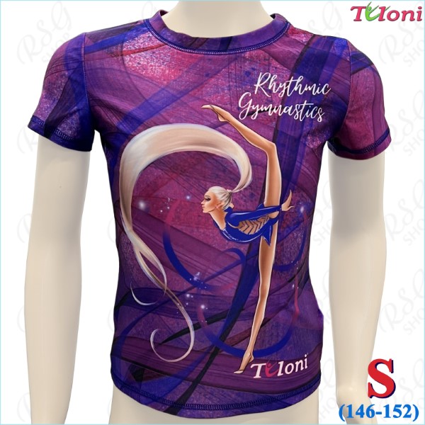 Футболка Tuloni mod. Ponytail Ribbon col. Violet s. S (146-152) TSH08-VIS