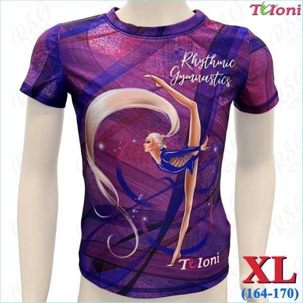 Футболка Tuloni mod. Ponytail Ribbon col. Violet s. XL (164-170) TSH08-VIXL