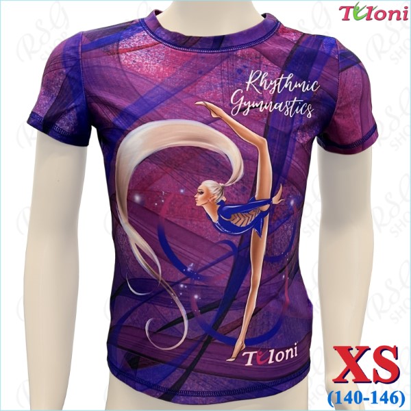 T-Shirt Tuloni mod. Ponytail Hoop col. Violet s. XS (140-146) TSH10-VIXS