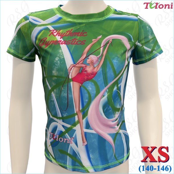 T-Shirt Tuloni mod. Ponytail Rope col. Green s. XS (140-146) TSH11-GXS