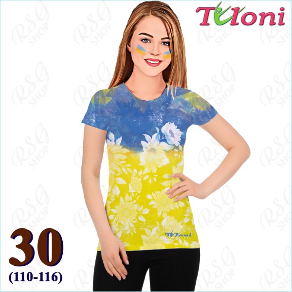 T-Shirt Tuloni mod. UA Des. 1 Gr. 30 col. Blue-Yellow Art. TSH02-UA01-30