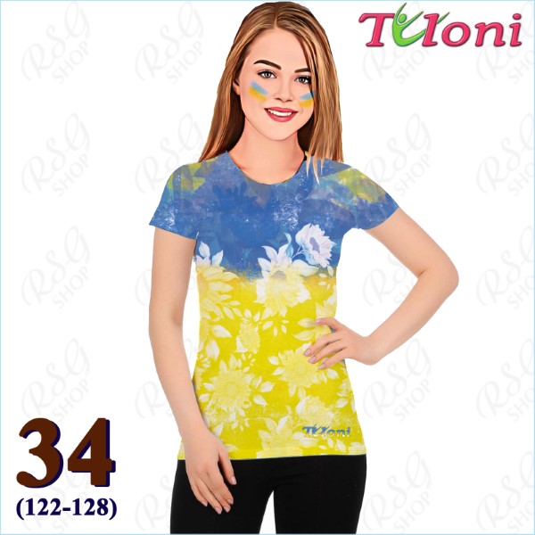 T-Shirt Tuloni mod. UA Des. 1 Gr. 34 col. Blue-Yellow Art. TSH02-UA01-34