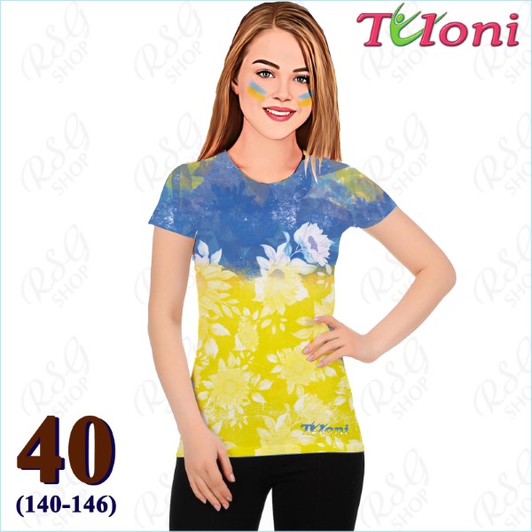 T-Shirt Tuloni mod. UA Des. 1 Gr. 40 col. Blue-Yellow Art. TSH02-UA01-40