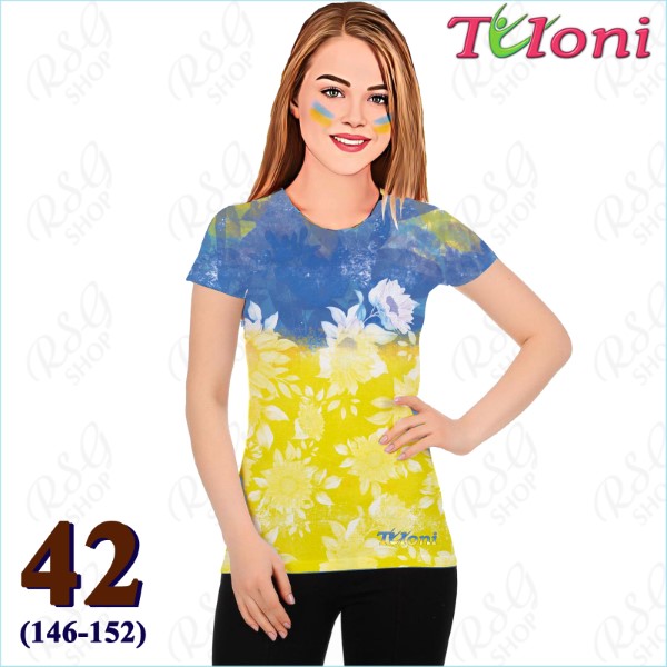 T-Shirt Tuloni mod. UA Des. 1 Gr. 42 col. Blue-Yellow Art. TSH02-UA01-42