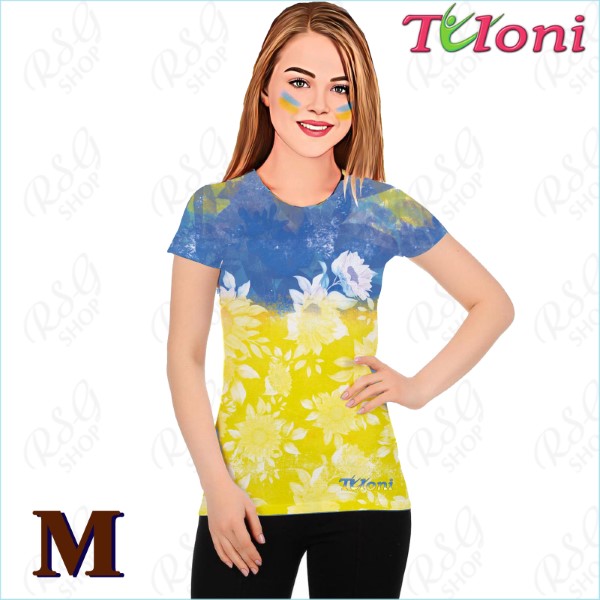 T-Shirt Tuloni mod. UA Des. 1 Gr. M col. Blue-Yellow Art. TSH02-UA01-M