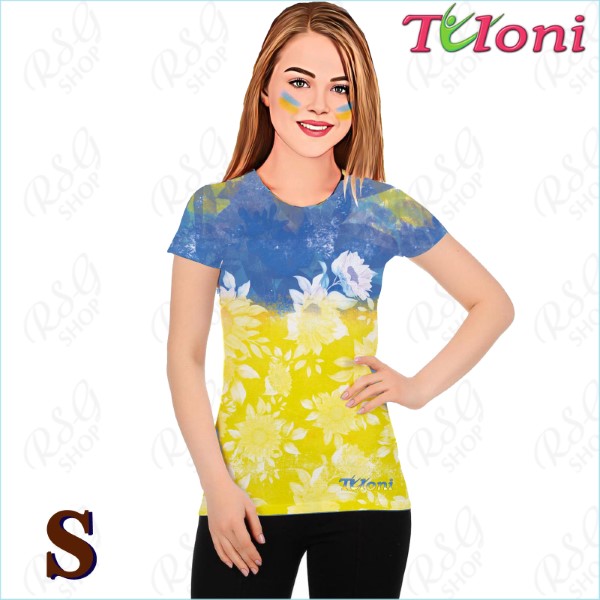 T-Shirt Tuloni mod. UA Des. 1 Gr. S col. Blue-Yellow Art. TSH02-UA01-S