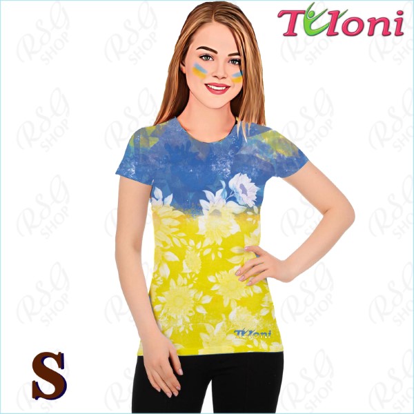 T-Shirt Tuloni mod. UA Des. 1 s. S col. Blue-Yellow Art. TSH02-UA01-S