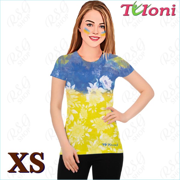 T-Shirt Tuloni mod. UA Des. 1 Gr. XS col. Blue-Yellow Art. TSH02-UA01-XS