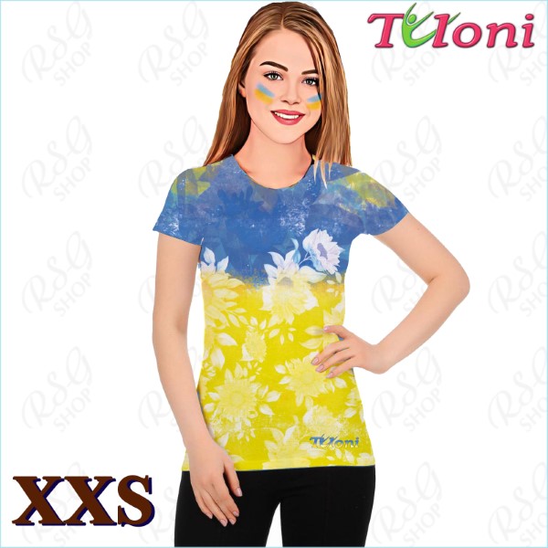 T-Shirt Tuloni mod. UA Des. 1 Gr. XXS col. Blue-Yellow Art. TSH02-UA01-XXS