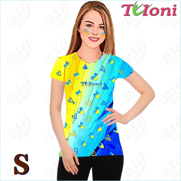 T-Shirt Tuloni mod. UA Des. 2 Gr. S col. Blue-Yellow Art. TSH02-UA02-S