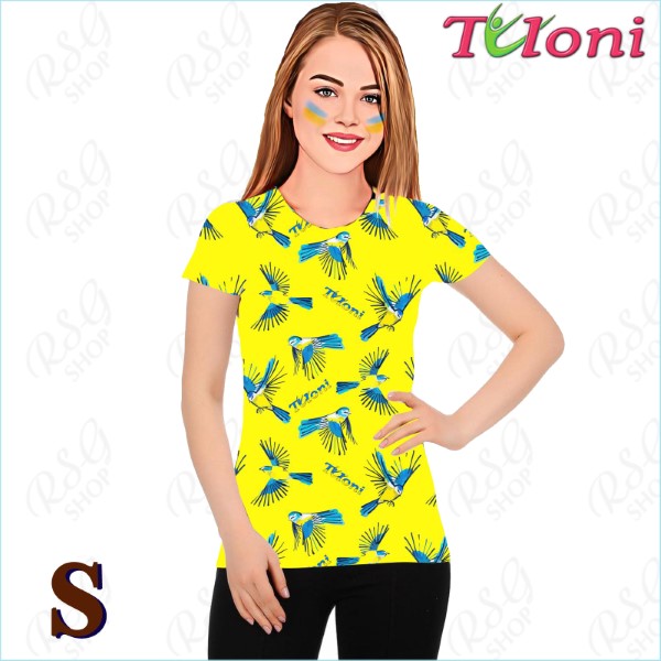 T-Shirt Tuloni mod. UA Des. 3 Gr. S col. Blue-Yellow Art. TSH02-UA03-S