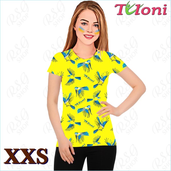 T-Shirt Tuloni mod. UA Des. 3 Gr. XXS col. Blue-Yellow Art. TSH02-UA03-XXS