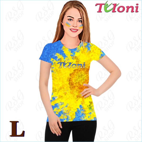 T-Shirt Tuloni mod. UA Des. 4 Gr. L col. Blue-Yellow Art. TSH02-UA04-L