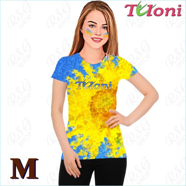 T-Shirt Tuloni mod. UA Des. 4 Gr. M col. Blue-Yellow Art. TSH02-UA04-M