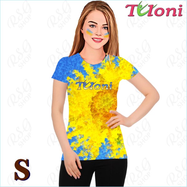 T-Shirt Tuloni mod. UA Des. 4 s. S col. Blue-Yellow Art. TSH02-UA04-S