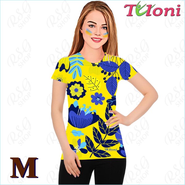T-Shirt Tuloni mod. UA Des. 5 Gr. M col. Blue-Yellow Art. TSH02-UA05-M