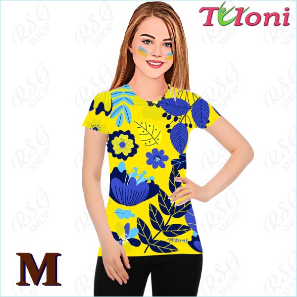 T-Shirt Tuloni mod. UA Des. 5 Gr. M col. Blue-Yellow Art. TSH02-UA05-M T-Shirt Tuloni mod. UA Des. 5 Gr. M col. Blue-Yellow Art. TSH02-UA05-M