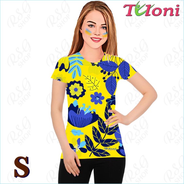 T-Shirt Tuloni mod. UA Des. 5 Gr. S col. Blue-Yellow Art. TSH02-UA05-S