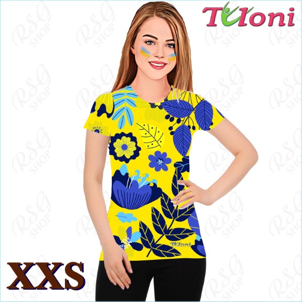 Футболка Tuloni mod. UA Des. 5 s. XXS col. Blue-Yellow Art. TSH02-UA05-XXS
