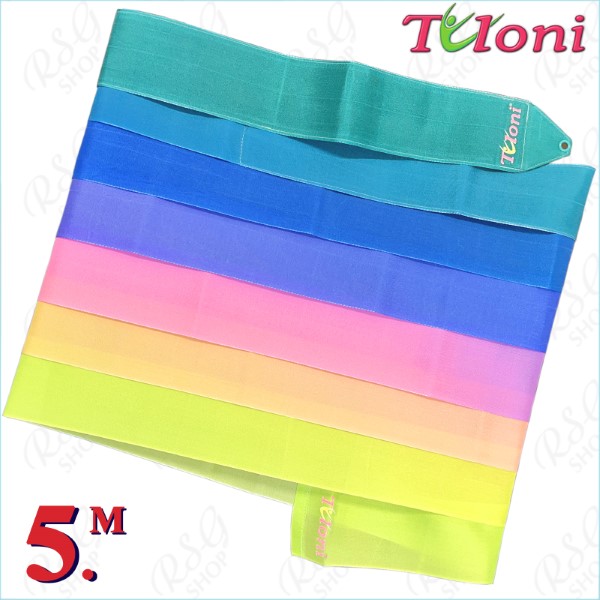 Многоцветная лента Tuloni 5m col. Mint-Pink-Yellow T1237.GR5-MxPxY