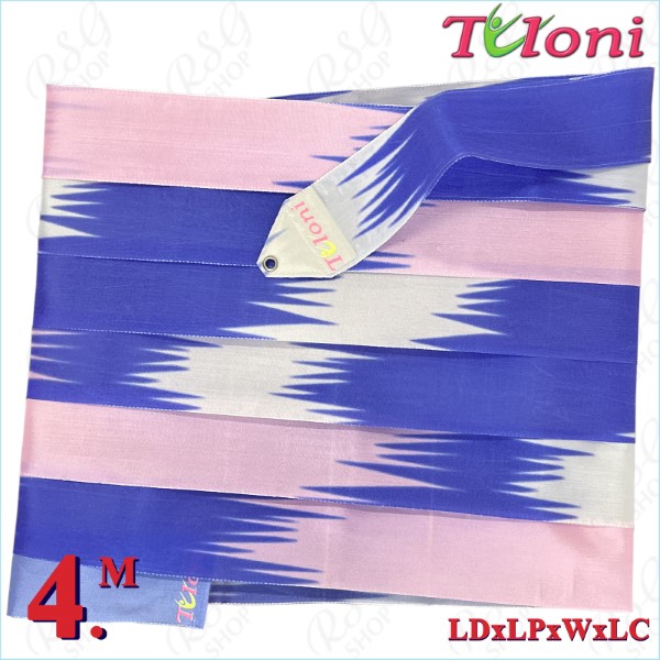 Лента Tuloni 4m mod. Zig-Zag col. Lavander-Lt.Pink-White-Lilac T1309.ZG4