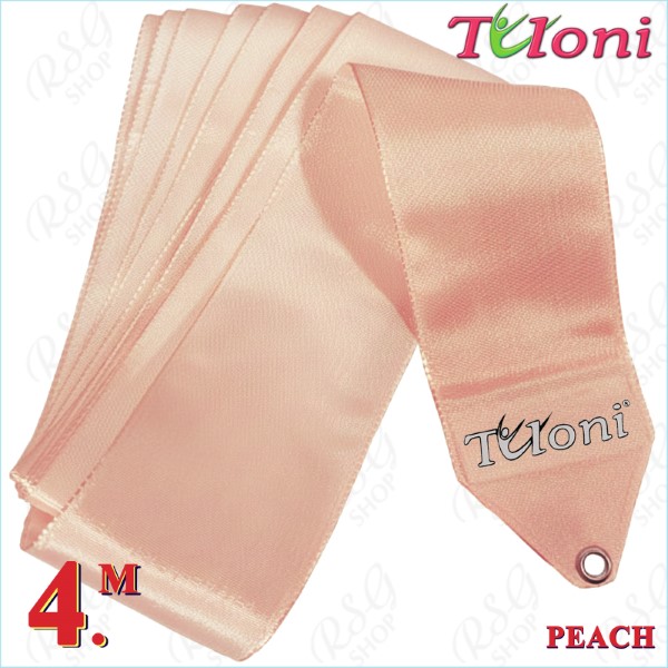 Ribbon Tuloni 4m mod. One-Color col. Peach T1431.ON4-PCH