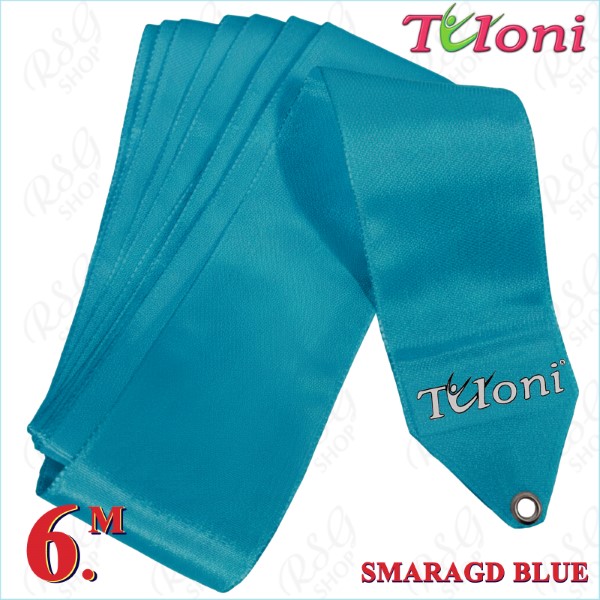 Лента Tuloni 6m mod. One-Color col. Smaragd Blue T1431.ON6-SMBU
