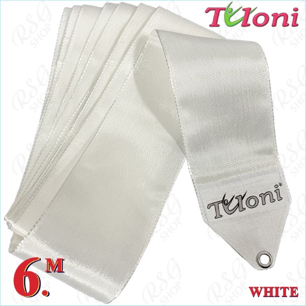 Ribbon Tuloni 6m mod. One-Color col. White T1431.ON6-W