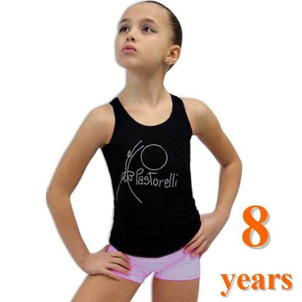 Tank Top Pastorelli with Strass-Hoop s. 8 (122-128) Black 02909